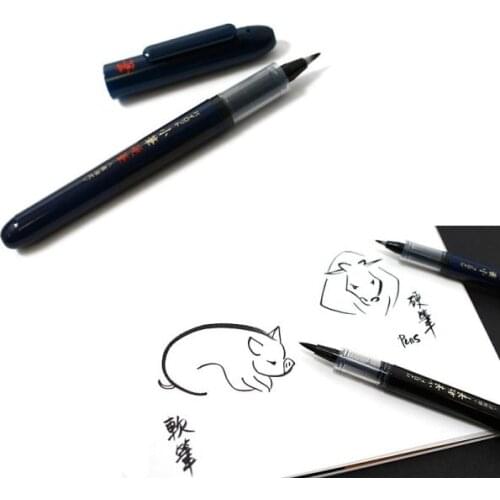 3 Pieces PILOT SV-30KKN One-time Brush Pens Science brush Multi Function Sign Pen