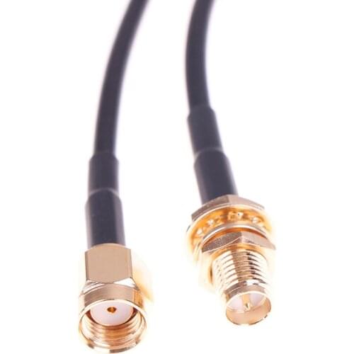 5m Standard RP-SMA Male to Female MF Jack Wifi Antenna Extension Cable Lead Wire Gold Plated universal