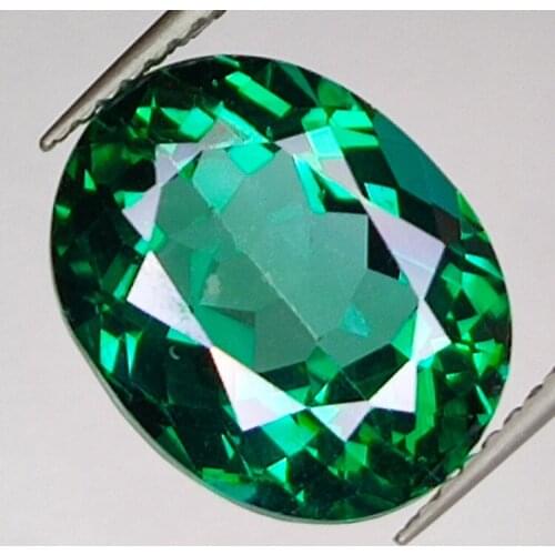8.51ct Green Topaz oval cut 13.1x10.5mm