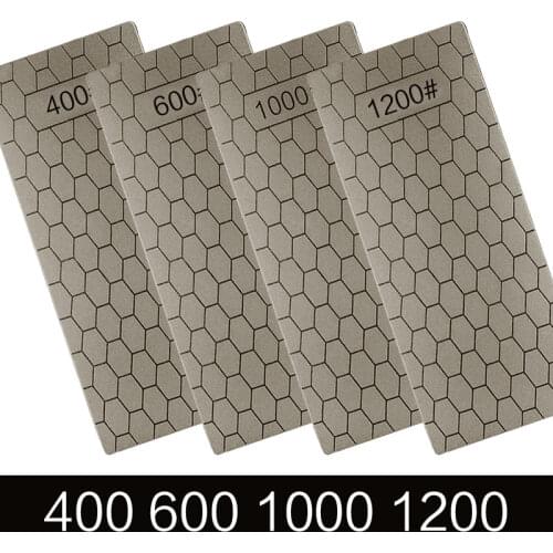Diamond sharpening stone 400# 600# 1000# 1200# sharpener 1 piece set of ultra-thin honeycomb surface whetstone sharpening tool