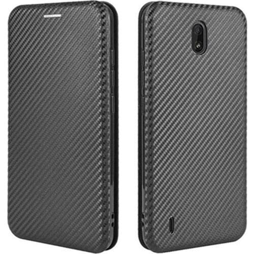 For Nokia C1 Case Luxury Flip Carbon Fiber Skin Magnetic Adsorption Protective Case For Nokia C1 Plus C 1 NokiaC1 Phone Bags