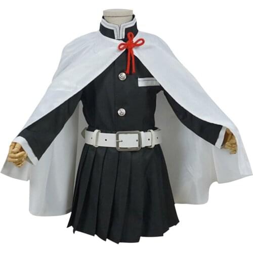 Anime Demon Slayer Tsuyuri Kanawo Cosplay Kids Girls Dress Costume Halloween Chirstmas Outfits