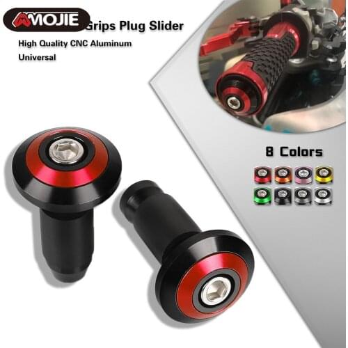 For KAWASAKI ER-6N ER6N NINJA 650R ER6F 2006-2017 Motorcycle Accessories CNC Handlebar Grips Slider Cap Plug Aluminum Bar Ends