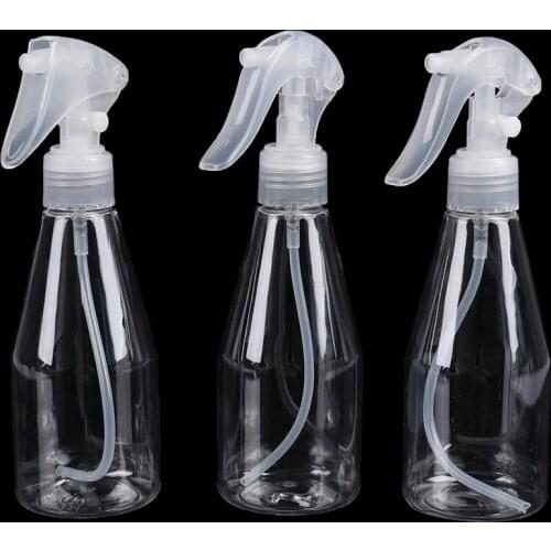 300ml/200ml Plastic Portable Spray Bottle Transparent Moisture Atomizer Pot Fine Mist Sprayer Bottles Tools