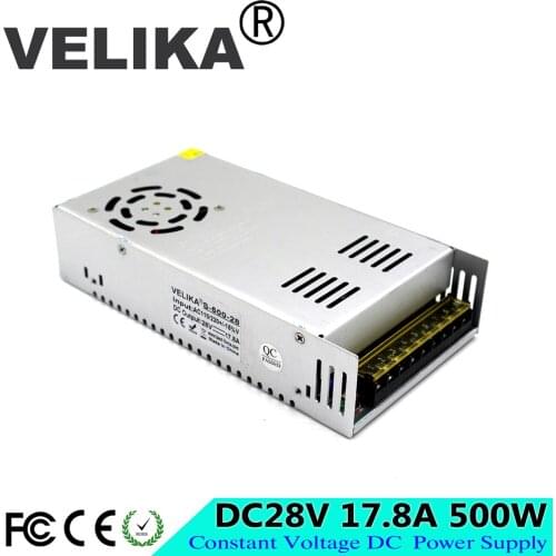 Switching Power Supply DC28V 17.8A 500W Switch Power Source Driver Transformers 110V 220V AC DC28V SMPS for LED Light CNC CCTV