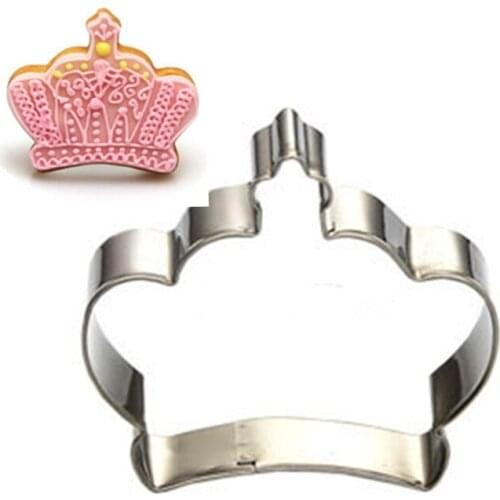 Crown Diamond Cookie Tools Cutter Mould Biscuit Press Icing Set Stamp Mold Cake Decorating Tools Kitchen Gadgets Wholesaler