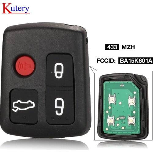 Kutery For Ford BA BF Falcon Sedan Wagon BA15K601A Keyless Car Remote 4 Buttons Keypad Replacement Car Key 433MHZ