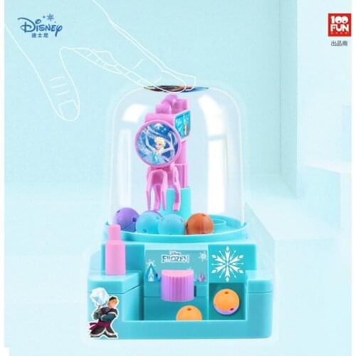 Disney Frozen girls catching ball machine mini doll candy machine toy with music girl Pretend Play toys