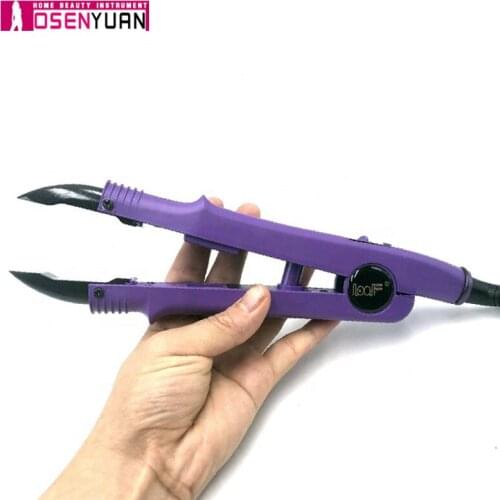 Loof Mini Hair Connector Adjustable Temperature Keratin Bonding Machine Electric Hair Extension Iron Heat Flat Plate Fusion Tool