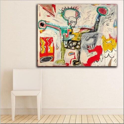 Fashion Print Graffiti Art barbican Abstract Painting Wall Pictures for Living Room Office Modern Canvas Oil Painting Unframe