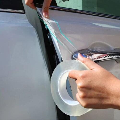 For Toyota Hyundai VW Jeep Nissan Universal Car Nano transparent Door Edge Guard Door Sill Scuff Plate Protection Sticker Strip
