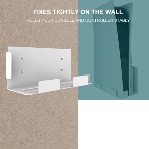 For PS5 Console Wall Mount Holder Game Host Rack Storage Bracket Stand Game Accessory For Sony PS 5 Console Wall Mounted Holder