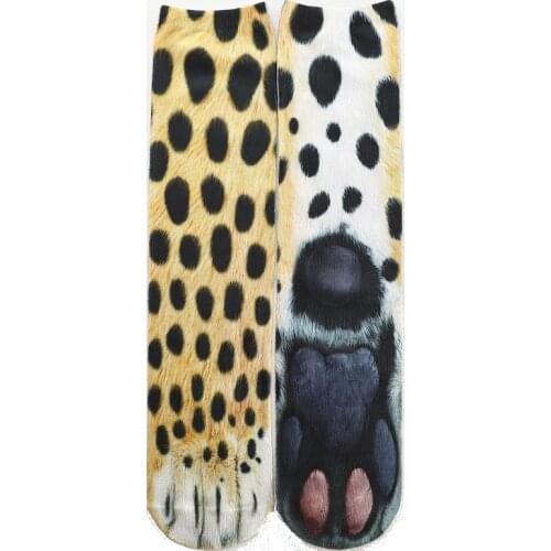 1 Pairs Printed Socks Animal Cotton Socks Women Animal Kawaii Unisex Socks Cute Casual Ankle Socks Female