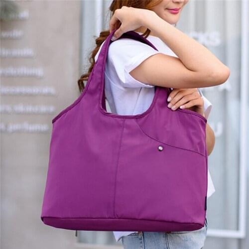 New Foldable Shopping Bag Reusable Tote Pouch Women Travel Storage Handbag Female Canvas Shopping Bags