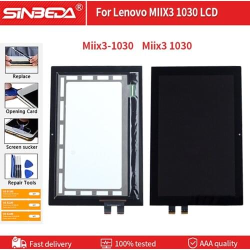 Original For Lenovo Miix3-1030 Miix3 1030 LCD Display Touch +Screen Digitizer Assembly Miix 3 1030 Tablet PC Replacement Parts