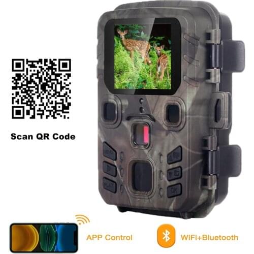 Live Show Wifi Bluetooth Trail Camera APP Control Wild Hunting Cameras WIFI301 24MP 1296P Night Vision Photo Traps Surveillance