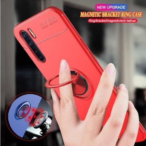 Silicone Case For OPPO F15 F11 F9 Pro F7 F5 F3 F1 Plus Soft TPU Magnetic Car Stand Phone Cover Cases Coque