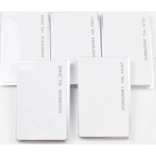 For Access Control And Time Attendance System ID Thin Card EM Card 125KHz 0.88mm Thickness TK4100 Chip ABS Proximity Smart Card