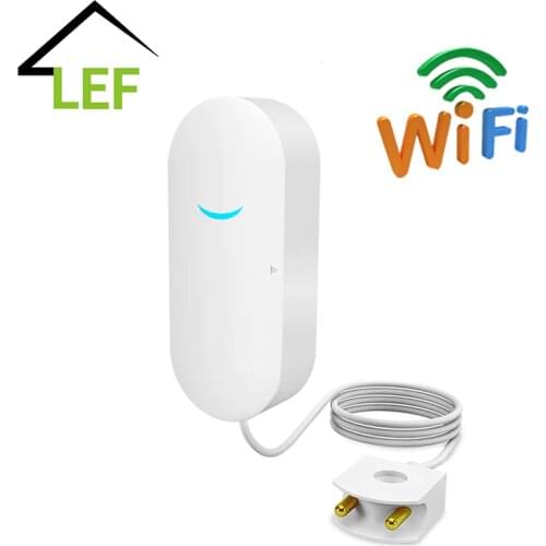 WiFi Smart Tuya Water Leakage Sensor Tuya Water Alarm Compatible With Tuyasmart / Smart Life APP Easy Installation