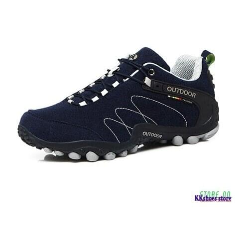 Spring Hiking Shoes Men Women Waterproof Shoes Wear-resisting Climbing Mountain Shoes Leather Sport Sneakers Trekking Boot