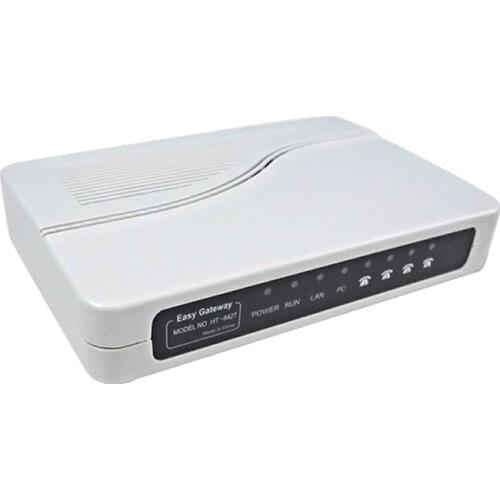 2018 HT-842T VOIP gateway Provide 4 RJ-11 port Multi-language 4 FXS ports VOIP Gateway ,VoIP ATA