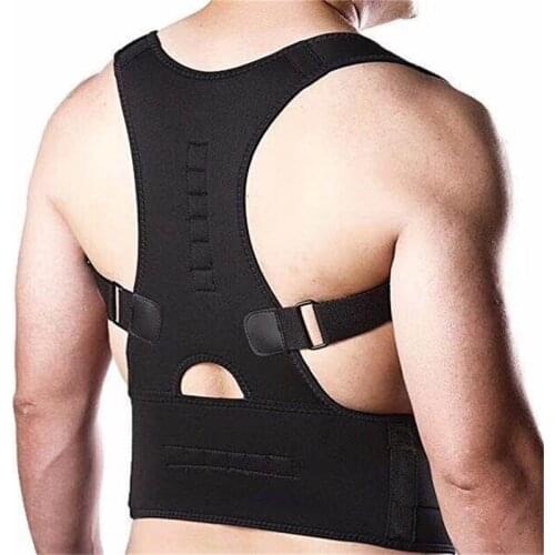 Women Men Magnetic Therapy Back Posture Corrector Corset Shoulder Lumbar Bandage Spine Support Belt Back Support Posture Correct
