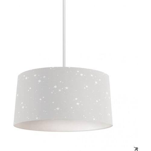 Starry Gray Background Boy Printing Patterned Kids Baby Room Bedroom Light Pendant Lamp Chandelier