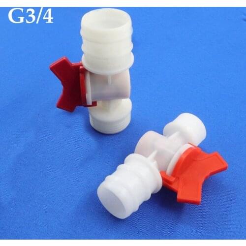 1~10pcs G3/4 3/4" Male Thread Turret Pagoda Joint Plastic ball valve Garden Hose Fittings lrrigation Pipe Water Switch Connector
