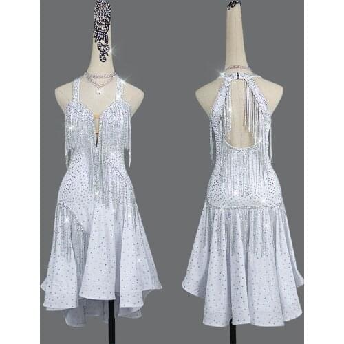 2020 New Latin dance performance clothing competition clothing adult women professional high-end Latin dance skirt custom