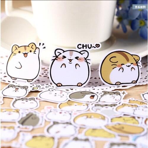 39pcs Creative kawaii self-made small hamster stickers beautiful stickers /decorative sticker /DIY craft photo albums