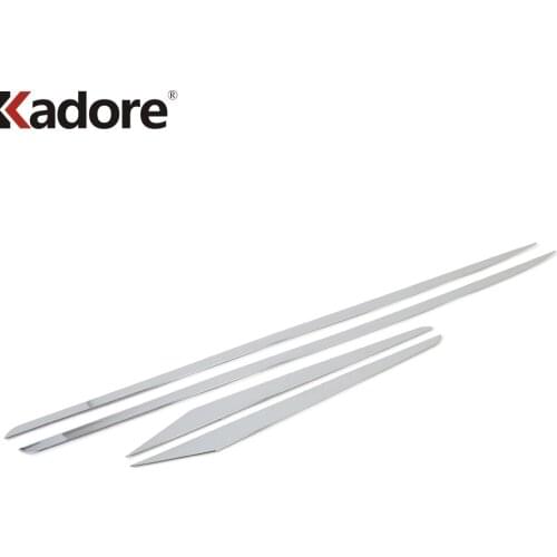 For Toyota Prius 2019 2020 Hatchback Chrome Door Side Line Body Molding Trim Cover Garnish Accessories Styling Strip 4pcs