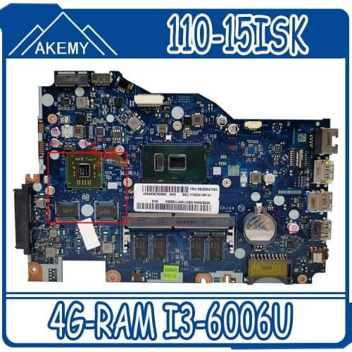 Akemy LA-D562P Laotop motherboard For Lenovo Ideapad 110-15ISK original mainboard 4G-RAM I3-6006U CPU R5-M430 GPU