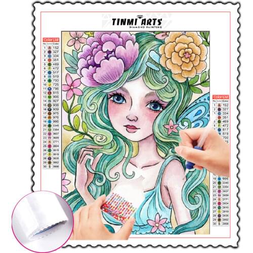 5D DIY Diamond Paintings Full Round AB Drill Mosaic Kits Embroidery Stickers Decoration diamond paint Anime Home Decor