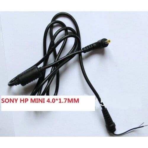 DHL free. 100pcs DC Jack 4.0x1.7mm Power 90 Right Angle Plug Connector cord For HP/MINI/Sony/PSP Laptop computer Adapter Cable