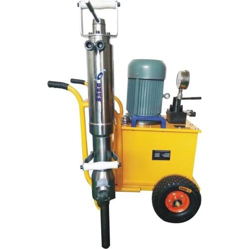 Electric Handheld Hydraulic Rock Splitter Mounted Rock Splitter Quarry Rock Crusher Machine