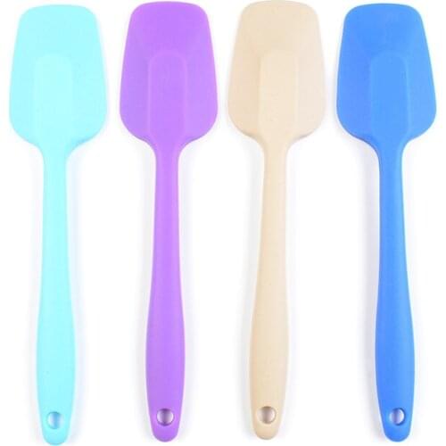 Home Tableware Silicone Mixing Spoon Silicone Utensil Cake Putty Spatula Bakeware Tools Color Randomly