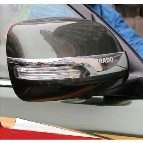 Chrome Rear-view Side Mirror Cover Trims For Toyota Land Cruiser Prado FJ 150 Accessories