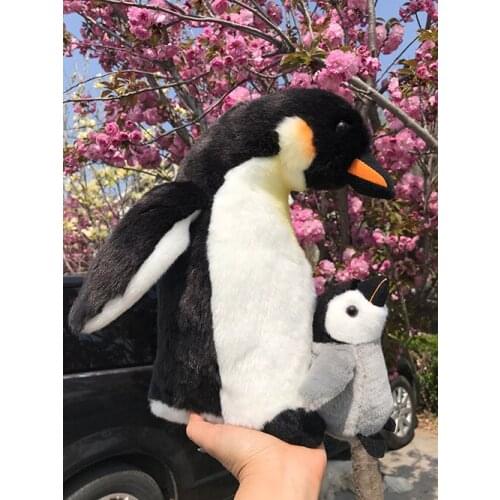 Mother and Baby Penguin Plush Toy Doll Marine Sea Lifelike Simulation Animal Children Birthday Gift
