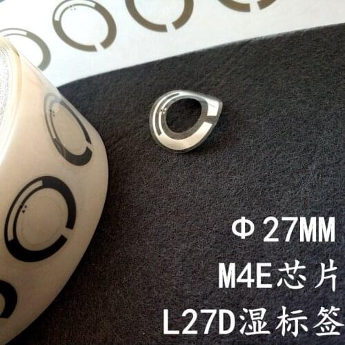 L27D UHF stickers RFID CD tags R6 M4 chip RF passive wet inlay 27mm diameter sticker