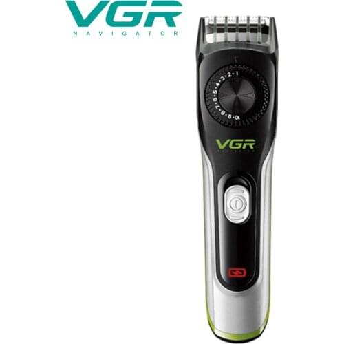 VGR 028 self hair trimmer USB rechargeable hair clipper haircut machine washable waterproof 1-10mm adjustable