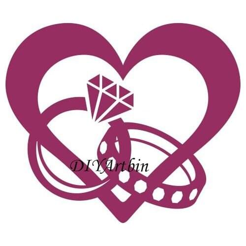 Wedding Ring Metal Cutting Dies Embossing Paper Card Craft Layering Die Paper Card Making Stencil