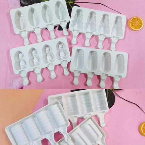 Mini Ice Cream Baking Molds Food Grade Silicone Popsicle Chocolate Molds Cake Cakesicle Mold for DIY Ice Pops Easy To Clean