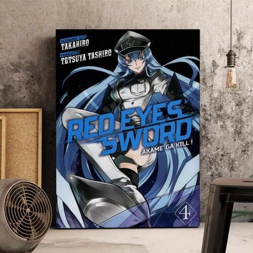 Modular Akame Ga Kill Poster Wall Art HD Printed Japan Anime Canvas Painting Home Decoration Characters Pictures For Living Room
