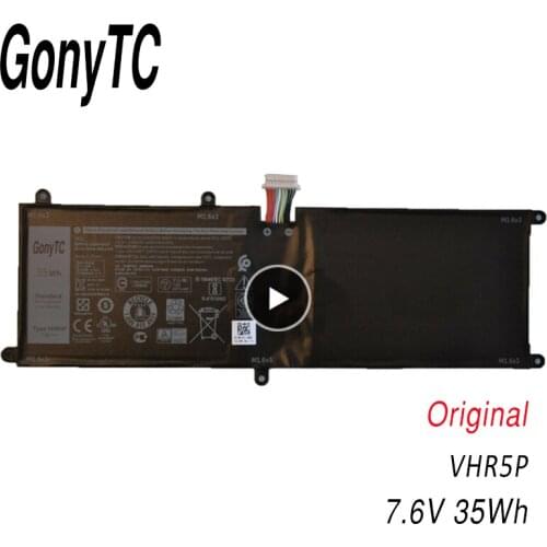 GONYTC Genuine VHR5P battery for Dell Latitude 11 5175 Tablet XRHWG 0XRHWG RHF3V Tablet 7.6V 35WH