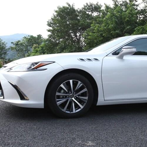 QHCP Car Cover Detector ABS Chrome Front Side Foliage Leaf Fender Vent Air Outlet Lamp Trim Fit For Ford Mustang + All Cars