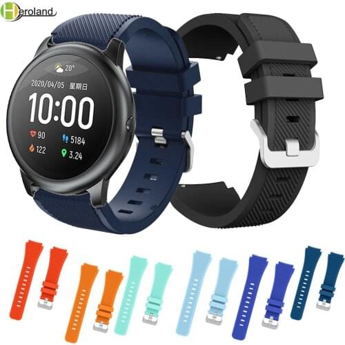 Hero Iand 22MM silicone Wrist Strap For Xiaomi haylou solar ls05 Accessories smartwatch band 22MM Bracelet replacement WatchBand