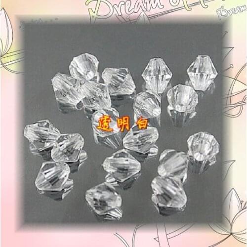 Craft DIY Crysta Glass Beads ,6mm 8mm Crystal Clear Glass Bicone Beads For DIY Hanging Curtain