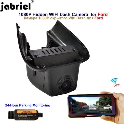 Jabriel 1080P Hidden Wifi Dash cam car dvr for Ford Focus 2019 2020 mk1 mk2 mk3 S-MAX Escape Edge fiesta ESCORT EcoSport Taurus