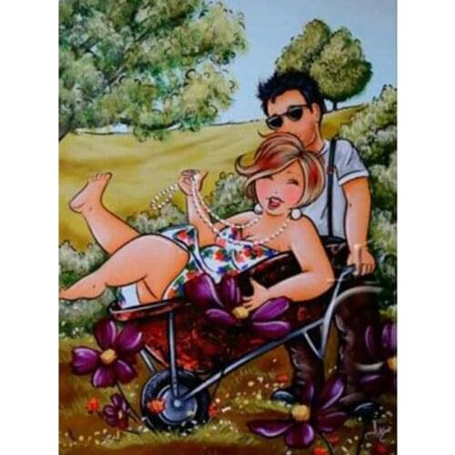 AMY-"Fat Woman" Theme Diamond Painting, 5D Embroidery, Cross Stitch, Mosaic Home DIY, Diamond, HCR Crafts