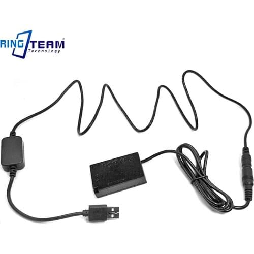 USB Cable LP-E17 DR-E18 DRE18 DC Coupler by DC 5V 2.4A Power Bank for Canon Camera EOS 77D 200D 750D T6i 760D T6s 800D 8000D